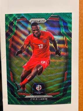 2024 Panini Prizm Copa America Cyle Larin #168 Green Wave Prizm Canada